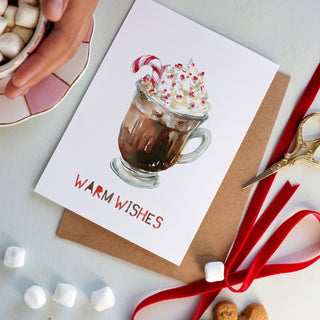 Hot Chocolate Winter Holiday Card from Jean Choe Art & Design - Other Retail & Shop Fitting