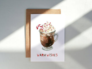 Hot Chocolate Winter Holiday Card from Jean Choe Art & Design - Other Retail & Shop Fitting