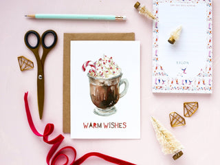 Hot Chocolate Winter Holiday Card from Jean Choe Art & Design - Other Retail & Shop Fitting
