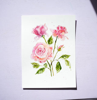 Individual Floral Watercolor Pages: Pre - Outlined & Perfect for Beginner and Art Gifts from Jean Choe Art & Design - Coloring Books