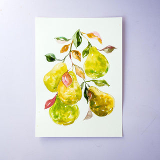 Individual Fruit Watercolor Pages: Pre - Outlined Fruits from Jean Choe Art & Design - Coloring Books