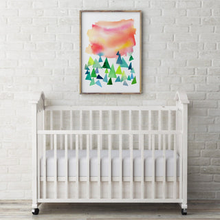 It's a New Day: Abstract Landscape Art Print from Jean Choe Art & Design - Watercolor