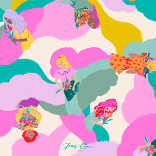 jean choe art design watercolor portfolio surface design from Jean Choe Art & Design - 