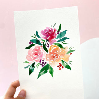 [Live Online] Simple Watercolor Roses Workshop with Jean from Jean Choe Art & Design - 