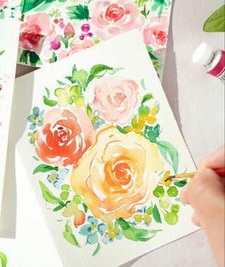 [Live Online] Simple Watercolor Roses Workshop with Jean from Jean Choe Art & Design - 