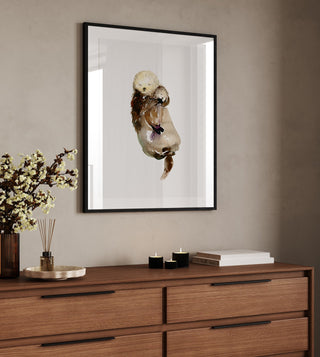 Mommy Is My World – Sea Otter Art Print for Nursery Decor from Jean Choe Art & Design - Giclée