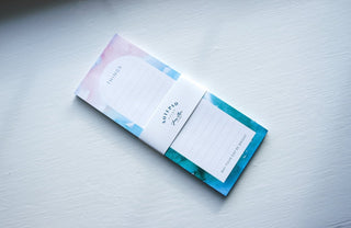 "Morning Haze" Watercolor Grocery Notepad from Jean Choe Art & Design - Notepads