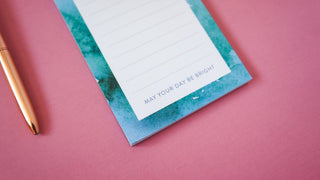 "Morning Haze" Watercolor Grocery Notepad from Jean Choe Art & Design - Notepads