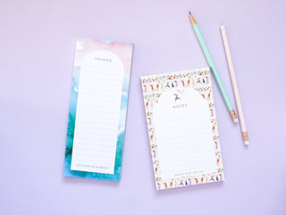 "Morning Haze" Watercolor Grocery Notepad from Jean Choe Art & Design - Notepads