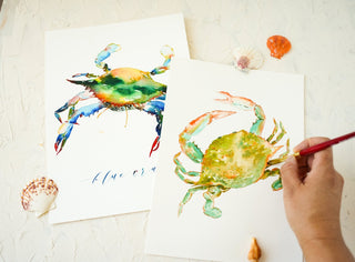 Painting Coastal Crabs: Watercolor Workshop with Jean from Jean Choe Art & Design - 