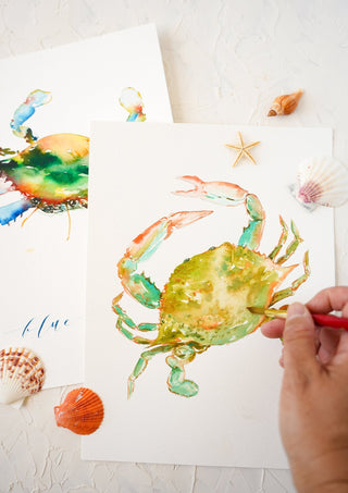 Painting Coastal Crabs: Watercolor Workshop with Jean from Jean Choe Art & Design - 