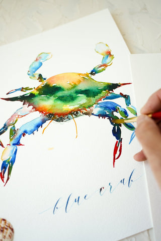 Painting Coastal Crabs: Watercolor Workshop with Jean from Jean Choe Art & Design - 