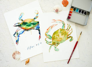 Painting Coastal Crabs: Watercolor Workshop with Jean from Jean Choe Art & Design - 