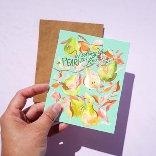 Pear - fect Recovery Greeting Card for Get Well Wishes from Jean Choe Art & Design - Other Baby