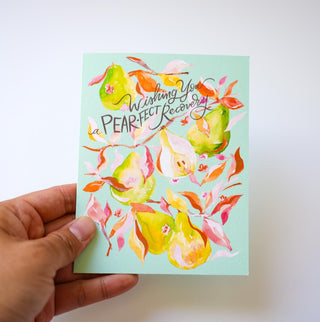 Pear - fect Recovery Greeting Card for Get Well Wishes from Jean Choe Art & Design - Other Baby