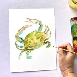 Pre - Outlined Watercolor Sheets – 7 Seashores & Ocean Coloring Pages from Jean Choe Art & Design - Coloring Books