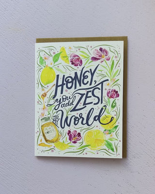 Video showing Jean Choe's Christmas greeting card of  love and friendship with lemon