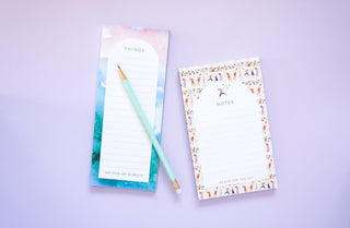 "Reach for the Sky" Watercolor Notepad for Desk from Jean Choe Art & Design - Notepads
