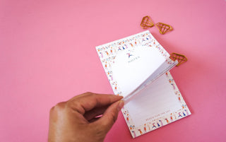 "Reach for the Sky" Watercolor Notepad for Desk from Jean Choe Art & Design - Notepads