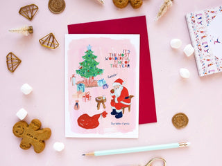 Santa's Cookie Time Christmas Greeting Card from Jean Choe Art & Design - Other Retail & Shop Fitting
