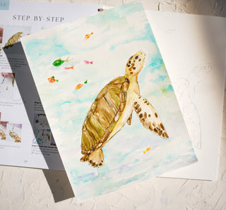 Seashores Watercoloring Book – Relaxing Ocean Art to Paint from Jean Choe Art & Design - Coloring Books