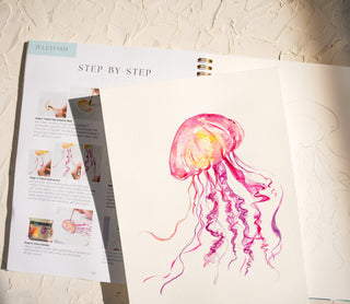 Seashores Watercoloring Book – Relaxing Ocean Art to Paint from Jean Choe Art & Design - Coloring Books