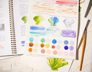Seashores Watercoloring Book – Relaxing Ocean Art to Paint from Jean Choe Art & Design - Coloring Books