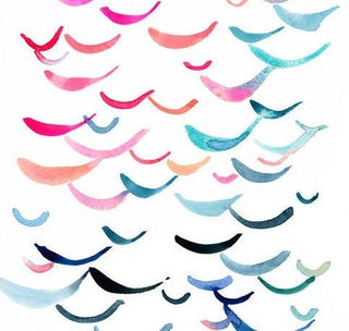 Summer Smiles Watercolor Art Print: Abstract Giclée Wall Art from Jean Choe Art & Design - Watercolor