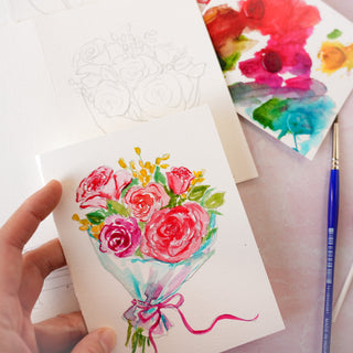 Sweet & Simple Valentine’s Cards – Watercolor Workshop with Jean from Jean Choe Art & Design - 