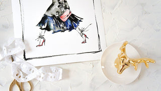 "Swift Walk" Art Print: Watercolor Fashion Illustration from Jean Choe Art & Design - Giclée