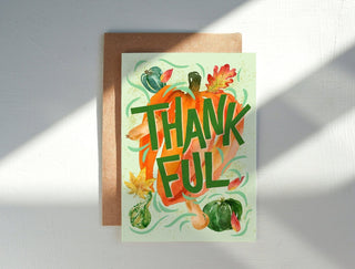Thankful Pumpkin Greeting Card for Fall or Thanksgiving from Jean Choe Art & Design - Other Baby