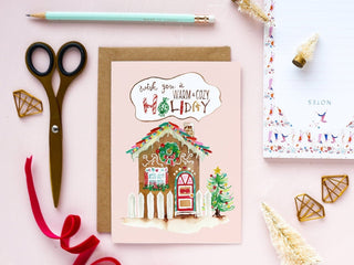 Warm & Cozy Gingerbread Holiday Card from Jean Choe Art & Design - Other Retail & Shop Fitting