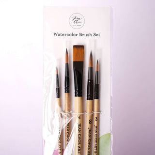 Watercolor Brush Set of 5 for Beginners from Jean Choe Art & Design - Art Paint
