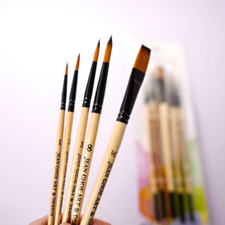 Watercolor Brush Set of 5 for Beginners from Jean Choe Art & Design - Art Paint
