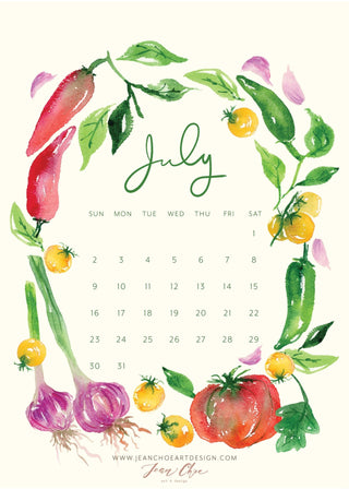watercolor - jean - choe - art - design - licensing - florals - fruits - vegetables - market from Jean Choe Art & Design - 