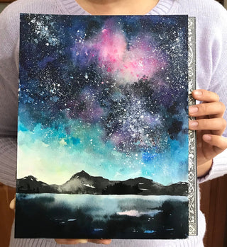 Watercolor Night Sky Workshop with Jean from Jean Choe Art & Design - 