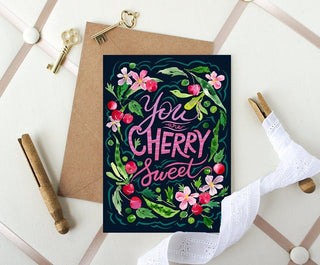 You Are Cherry Sweet Greeting Card from Jean Choe Art & Design - Other Baby