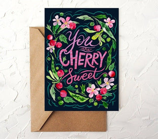 You Are Cherry Sweet Greeting Card from Jean Choe Art & Design - Other Baby