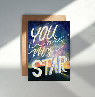 You Are My Star Father’s Day Card – Greeting Card for Dad or Grandad from Jean Choe Art & Design - Other Baby